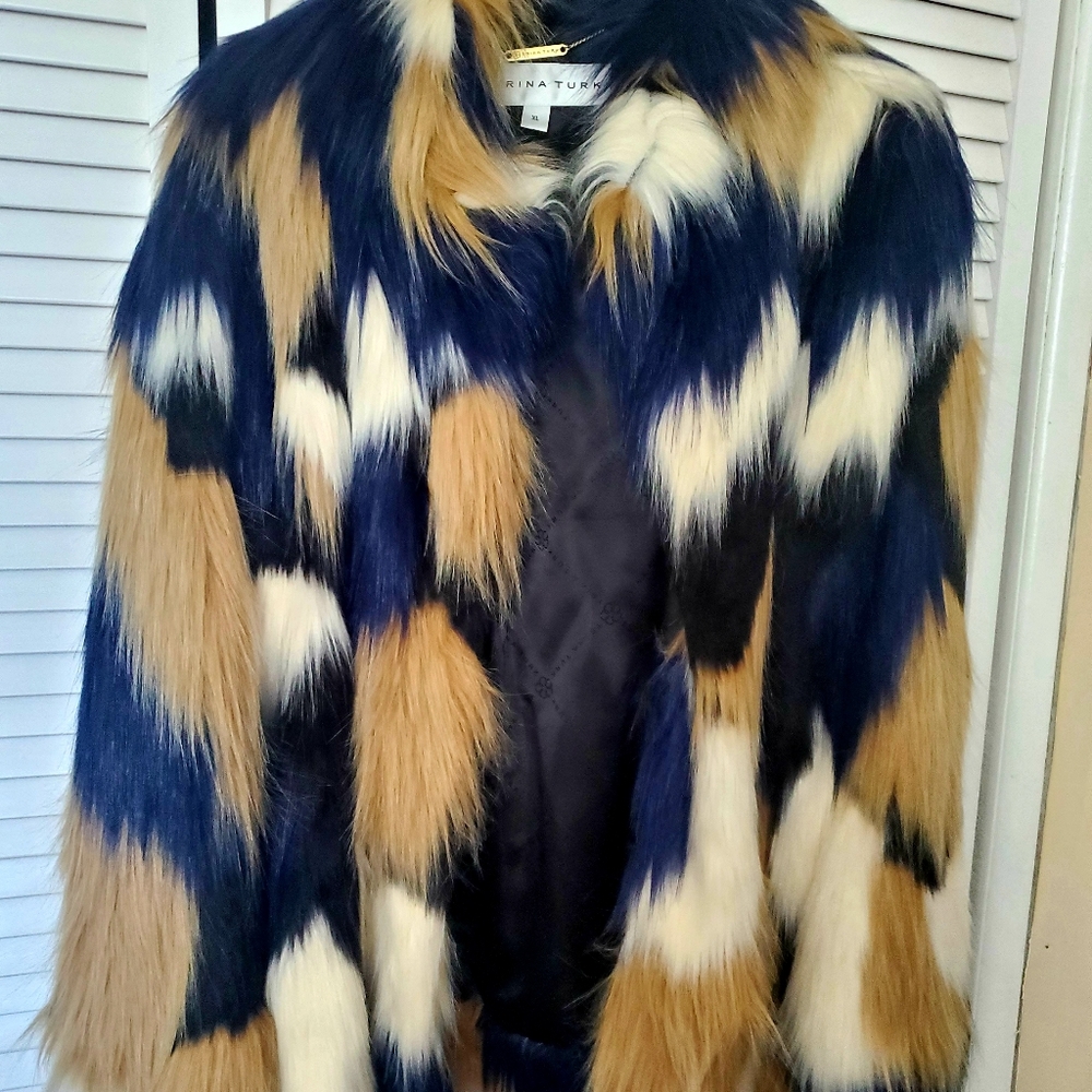 Trina Turk Women's Makayla Faux Fur Coat